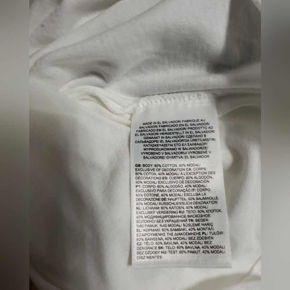 The North Face Womens White Crop Tee Shirt Large - Picture 4 of 9